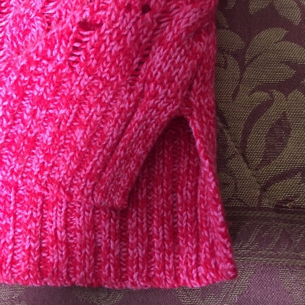 Abercrombie & Fitch Sweater Loose Knit Pink Size M - Picture 6 of 13
